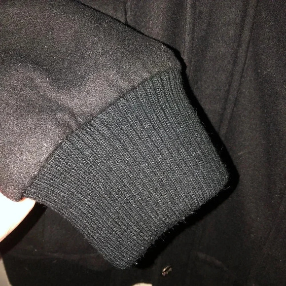 Coogi Men’s Wool Blend Military Cargo Utility Jacket Black Size Large - Picture 5 of 12